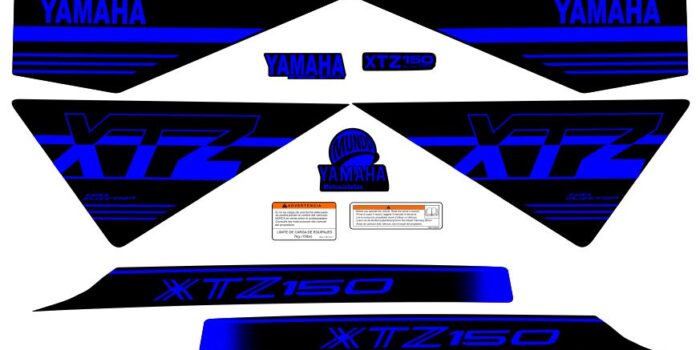 XTZ 150 TIPO ORIGNAL UNICOLOR AZUL
