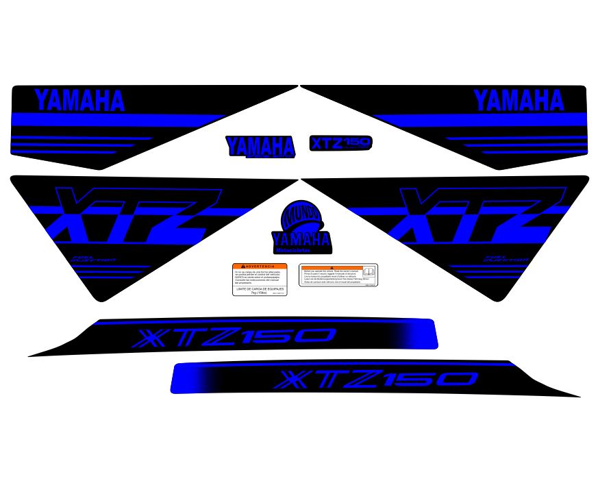 XTZ 150 TIPO ORIGNAL UNICOLOR AZUL