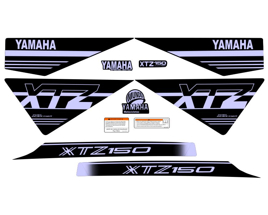 XTZ 150 TIPO ORIGNAL UNICOLOR LILA