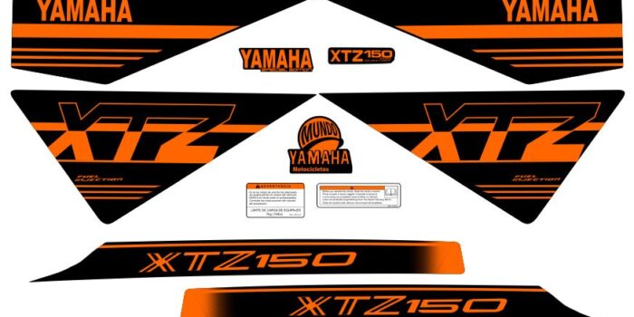 XTZ 150 TIPO ORIGNAL UNICOLOR NARANJA