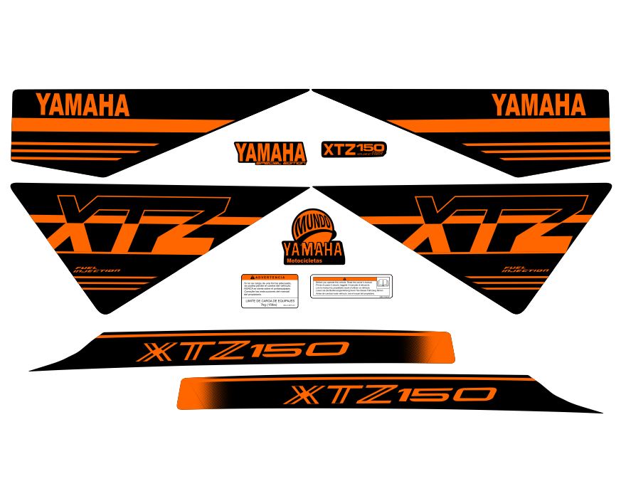 XTZ 150 TIPO ORIGNAL UNICOLOR NARANJA