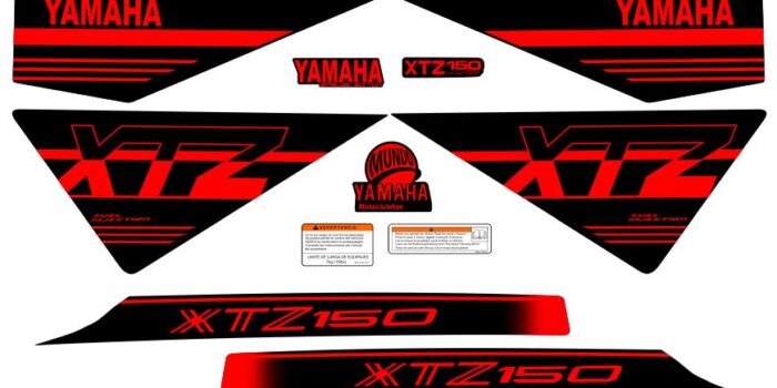 XTZ 150 TIPO ORIGNAL UNICOLOR ROJO