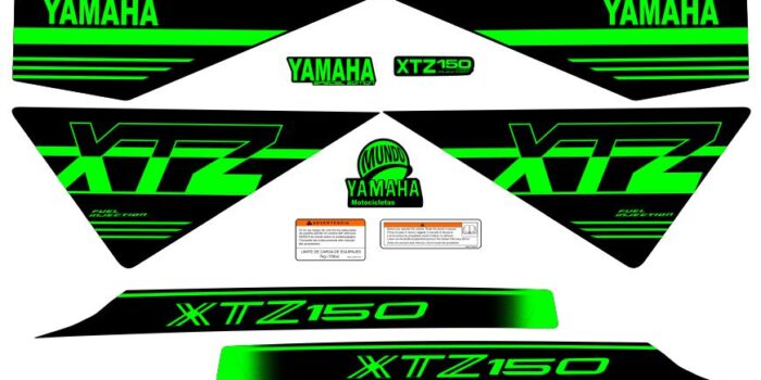 XTZ 150 TIPO ORIGNAL UNICOLOR VERDE