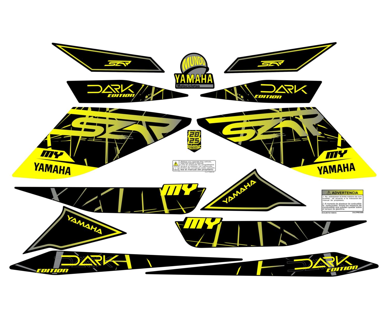 SZR DARK DOBLE COLOR AMARILLO GRIS