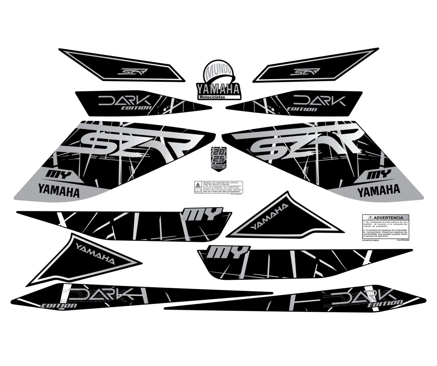 SZR DARK DOBLE COLOR GRIS CLARO OSCURO