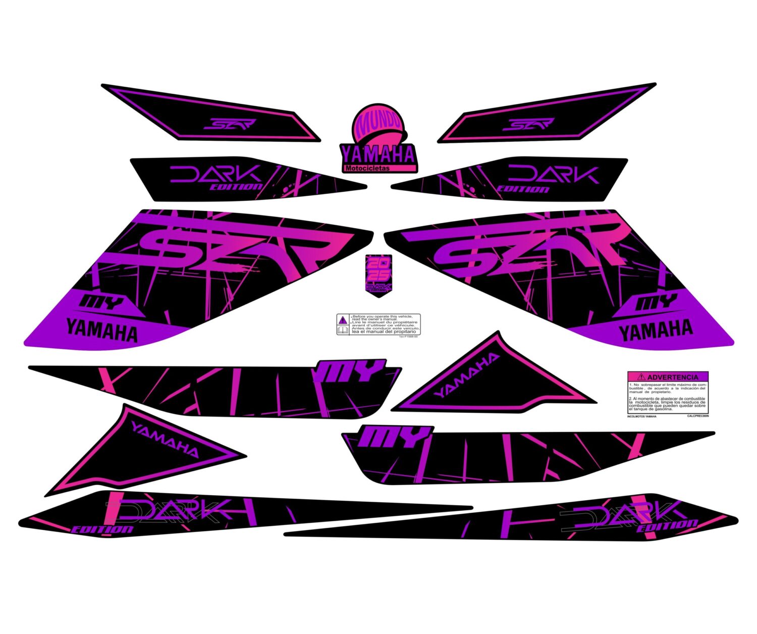 SZR DARK DOBLE COLOR MORADO FUCSIA