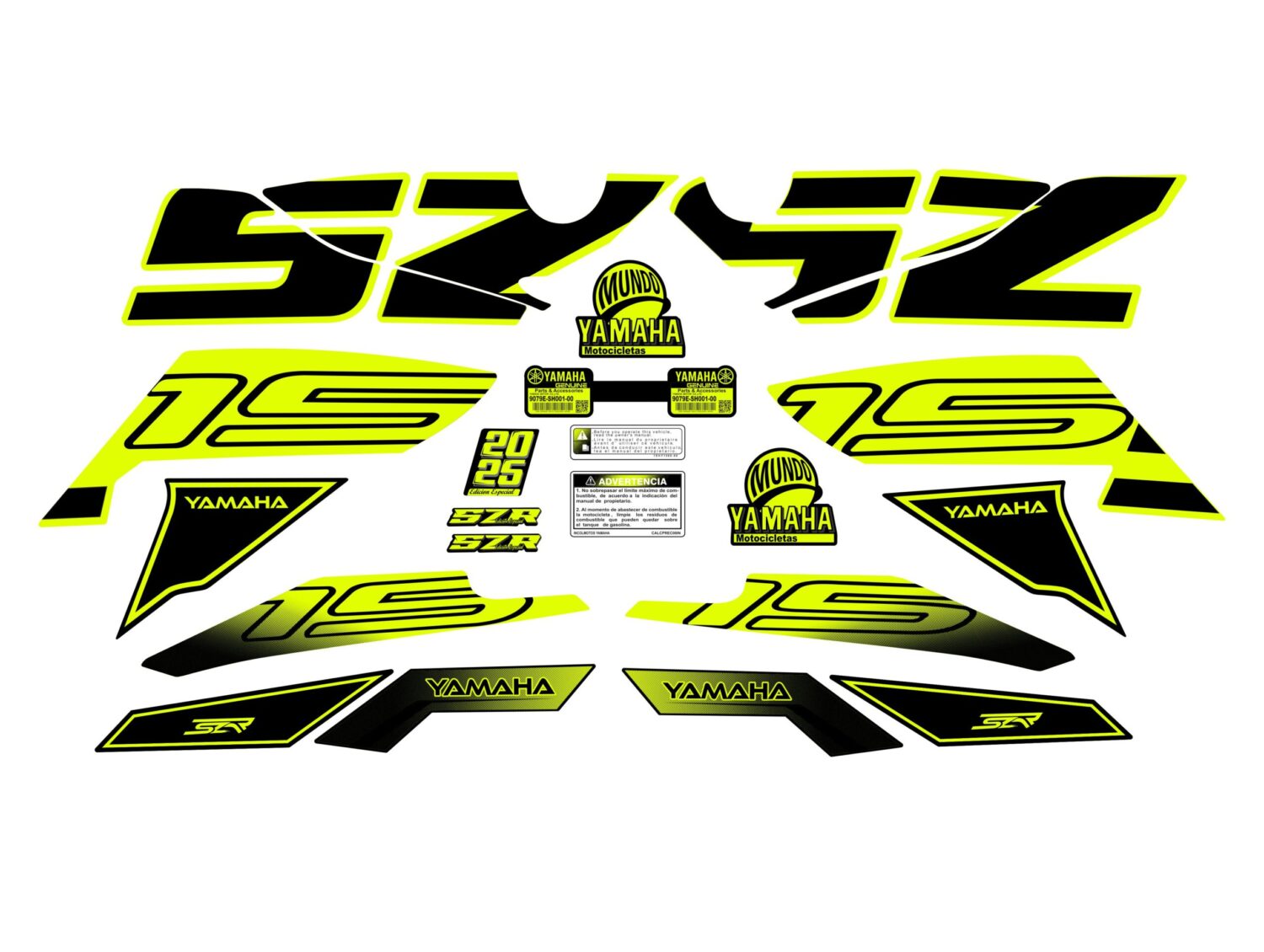 SZR 2025 TIPO ORIGINAL AMARILLO NEON