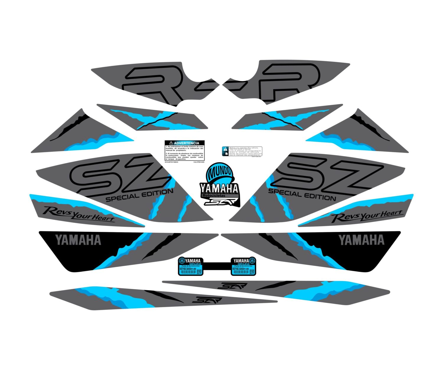 SZR SPECIAL EDITION AZUL CIELO Y CYAN