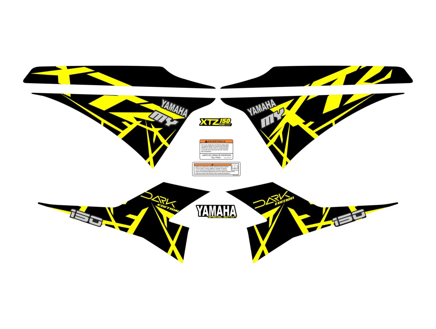 XTZ 150 DARK AMARILLA