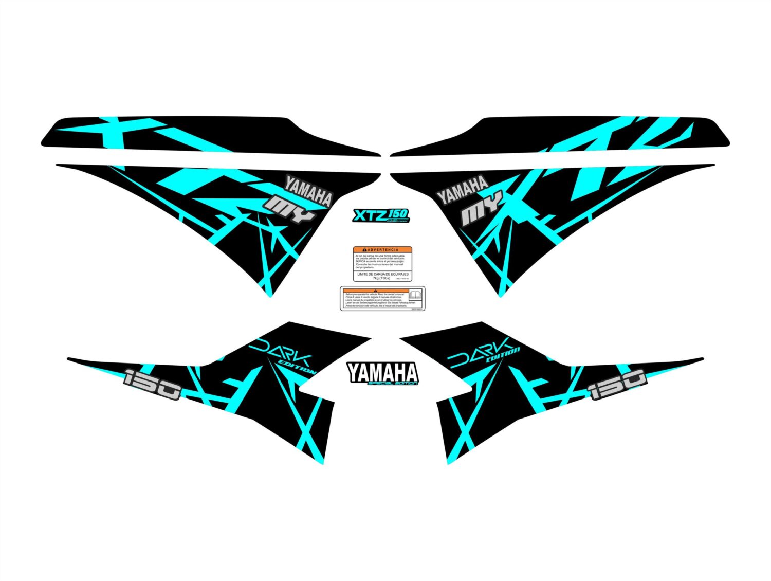 XTZ 150 DARK TURQUESA