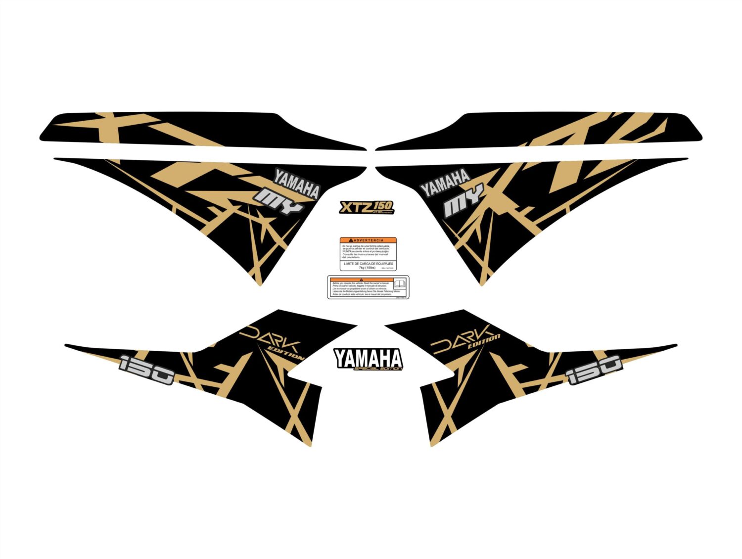 XTZ 150 DARK DORADO