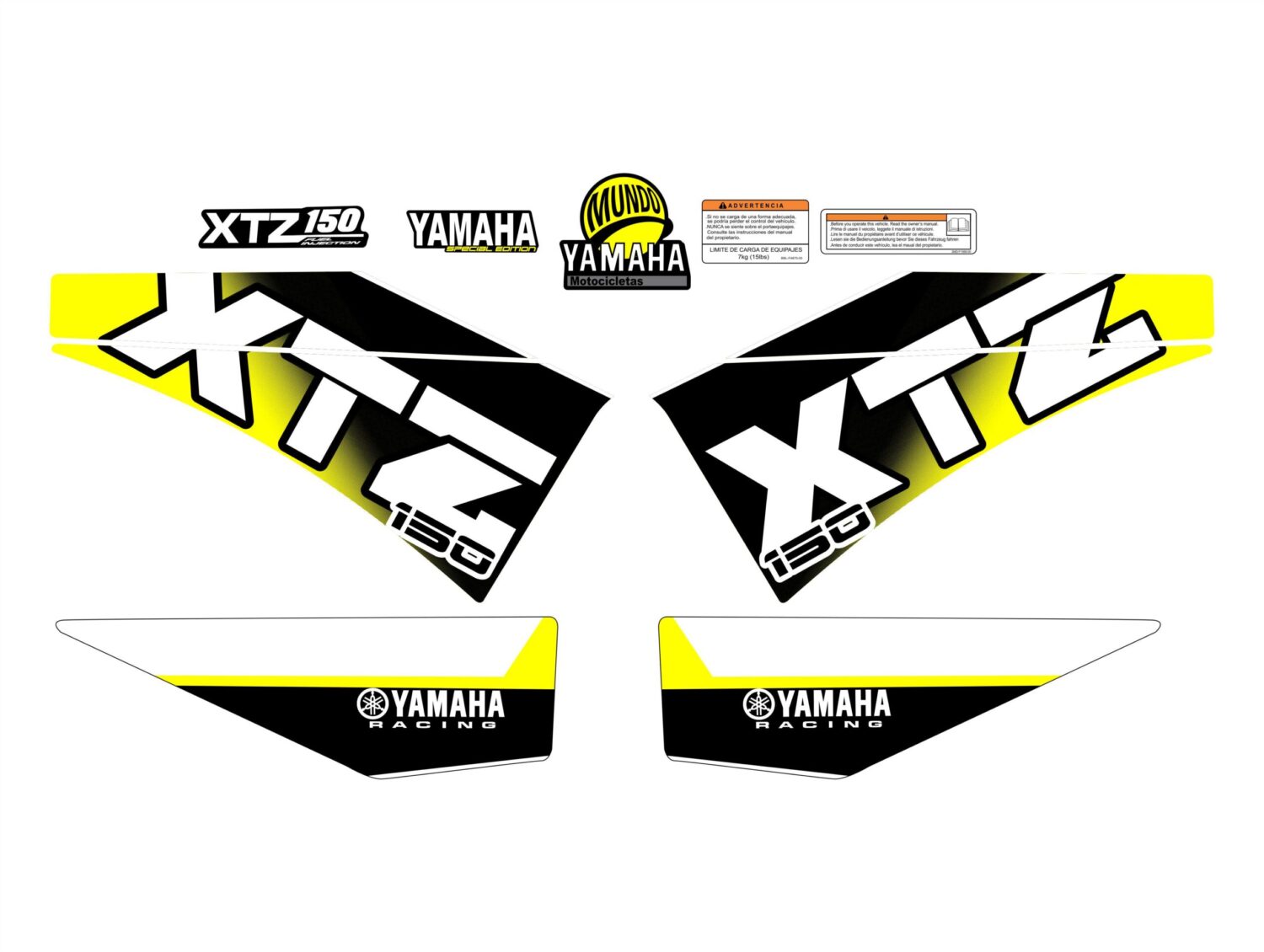 XTZ 150 PERSONALIZADA ROUNDED AMARILLO