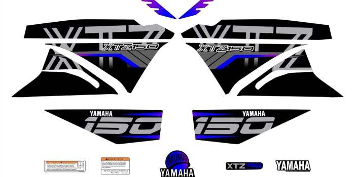 XTZ PERSONALIZADO COMPLETO TIPO 250 NEGRO AZUL