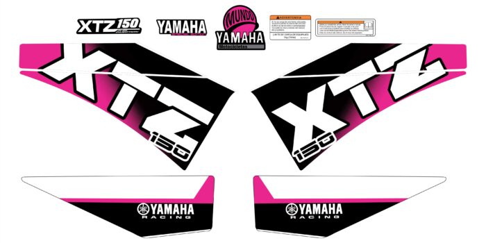 XTZ 150 PERSONALIZADA ROUNDED FUCSIA