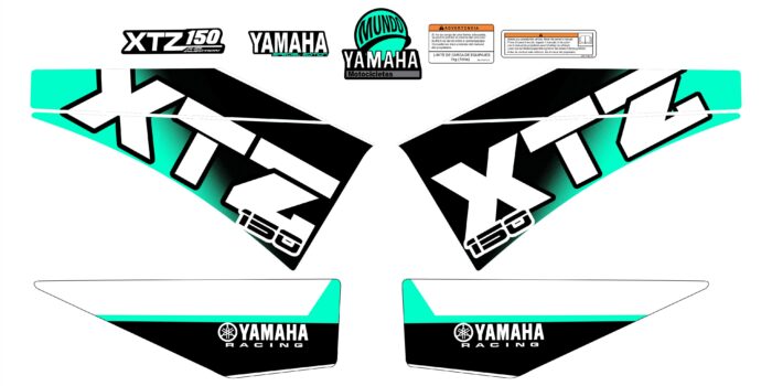 XTZ 150 PERSONALIZADA ROUNDED VERDE MENTA