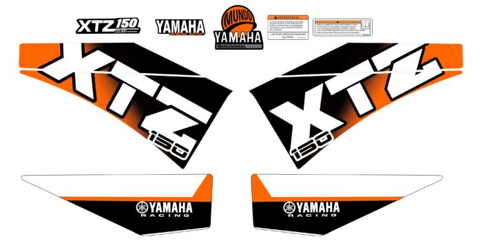 XTZ 150 PERSONALIZADA ROUNDED NARANJA