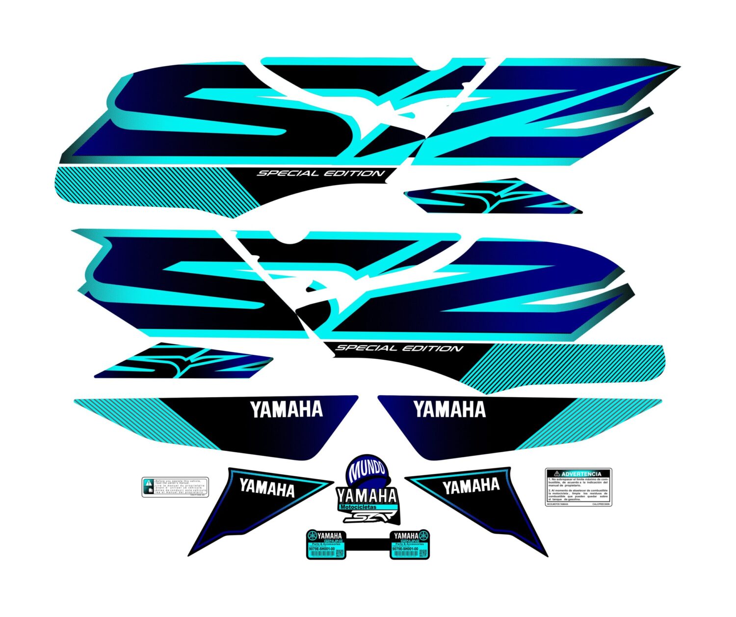 SZR SPECIAL EDITION TANQUE GRANDE MENTA AZUL