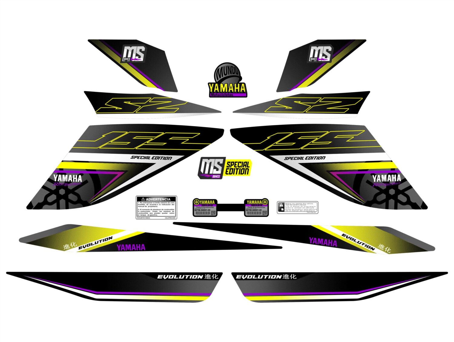 SZR EVOLUTION AMARILLO MORADO AMARILLO