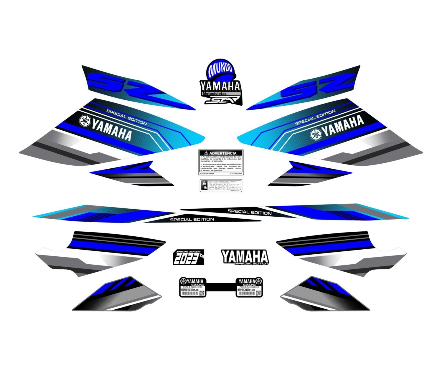 SZR EDICION LIMITADA YAMAHA SPORTS AZUL CYAN