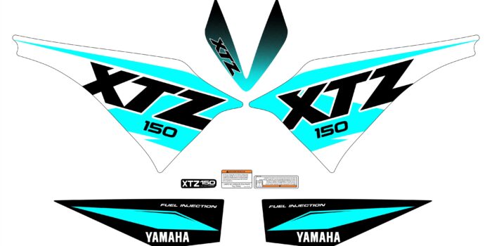XTZ 150 PERSONALIZADO SENCILLO CYAN