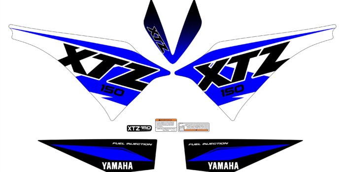 XTZ 150 PERSONALIZADO SENCILLO AZUL