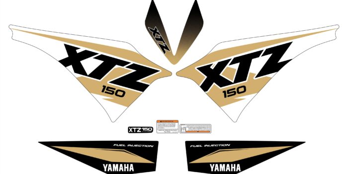 XTZ 150 PERSONALIZADO SENCILLO DORADO