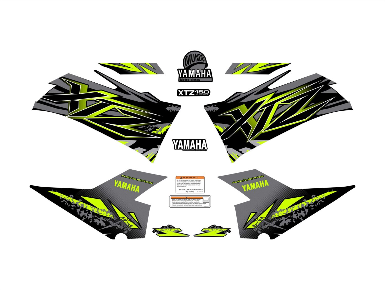 XTZ PERSONALIZADO CHISPAZO VERDE LIMA