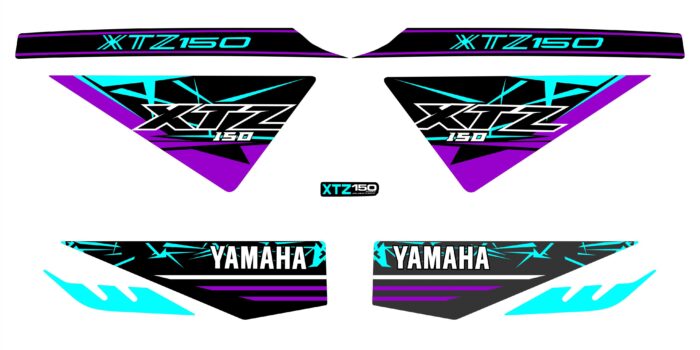 XTZ 150 PERSONALIZADA COBRA MORADO MENTA