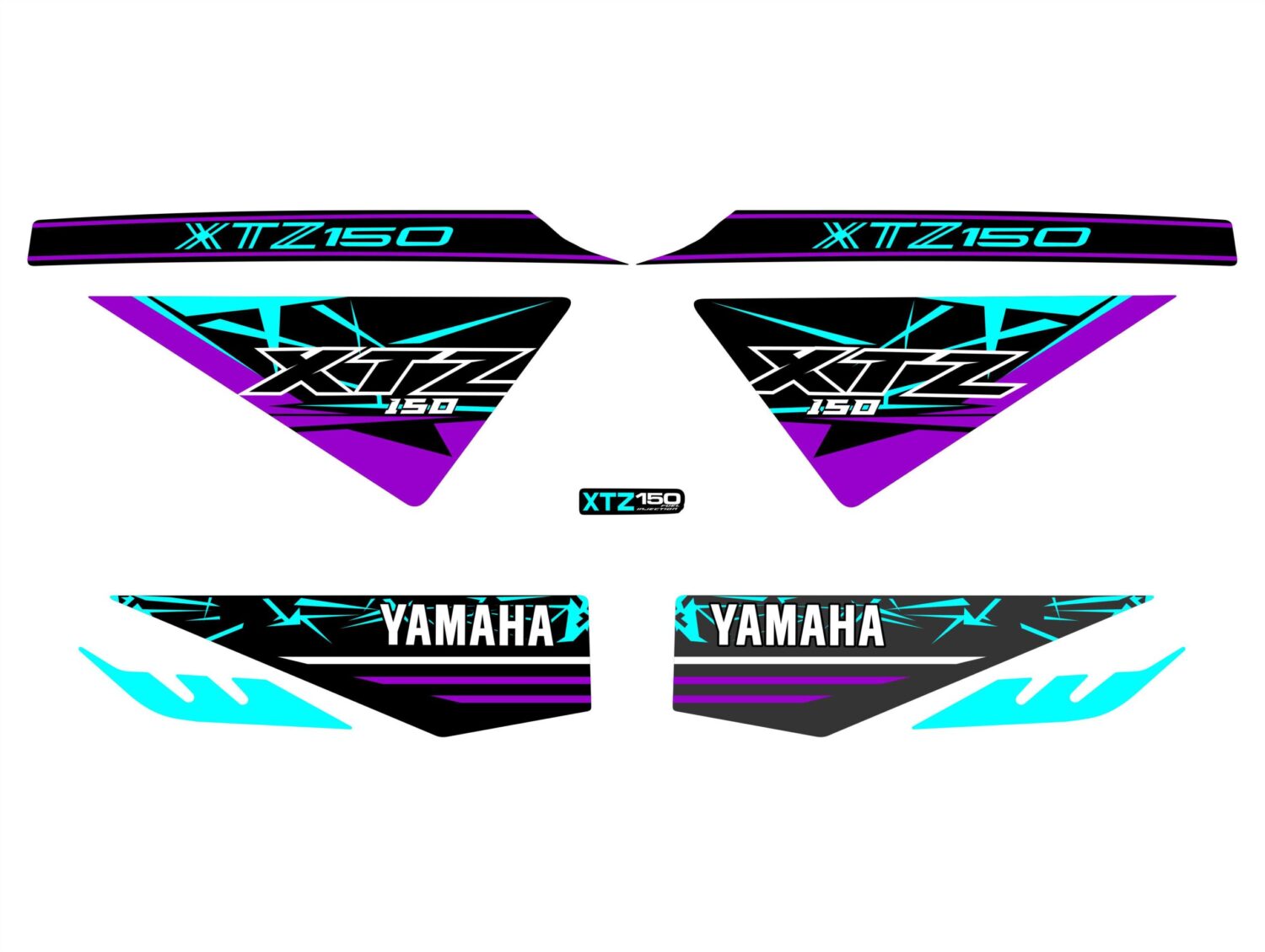 XTZ 150 PERSONALIZADA COBRA MORADO MENTA