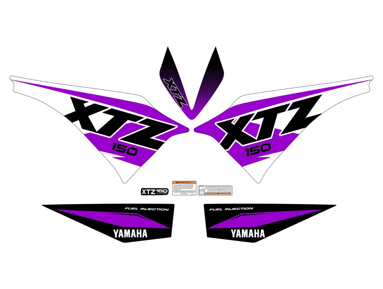 XTZ 150 PERSONALIZADO SENCILLO MORADO
