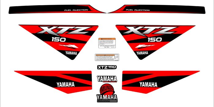 XTZ 150 PERSONALIZADA LINEAS VERDE ROJO
