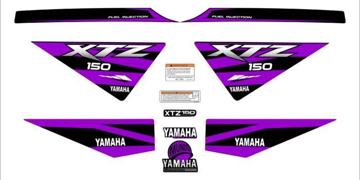 XTZ 150 PERSONALIZADA LINEAS MORADO