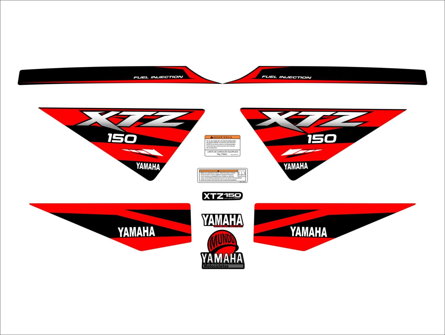 XTZ 150 PERSONALIZADA LINEAS VERDE ROJO