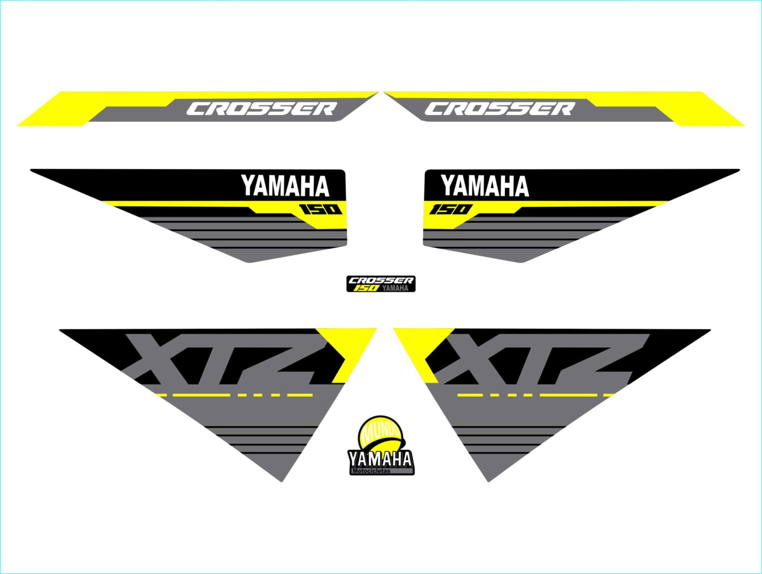 XTZ 150 PERSONALIZADA CROSSER AMARILLA