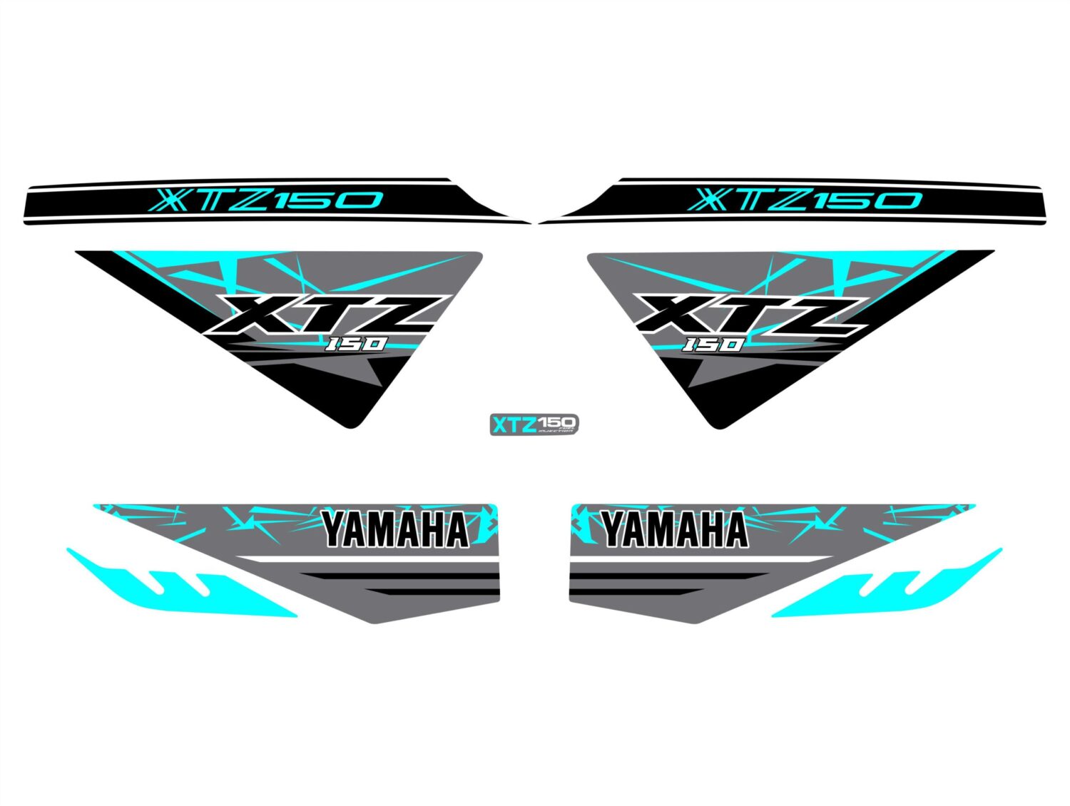 XTZ 150 PERSONALIZADA COBRA GRIS MENTA INVERTIDA