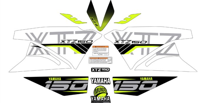 XTZ PERSONALIZADO COMPLETO TIPO 250 BLANCO AMARILLO