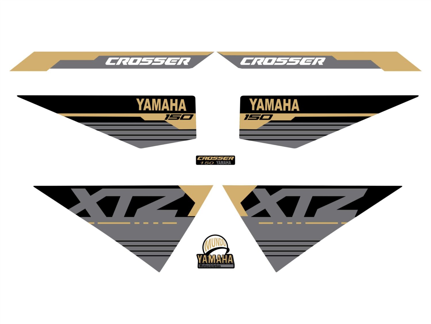 XTZ 150 PERSONALIZADA CROSSER DORADO
