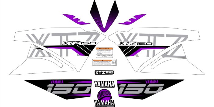 XTZ PERSONALIZADO COMPLETO TIPO 250 BLANCO MORADO