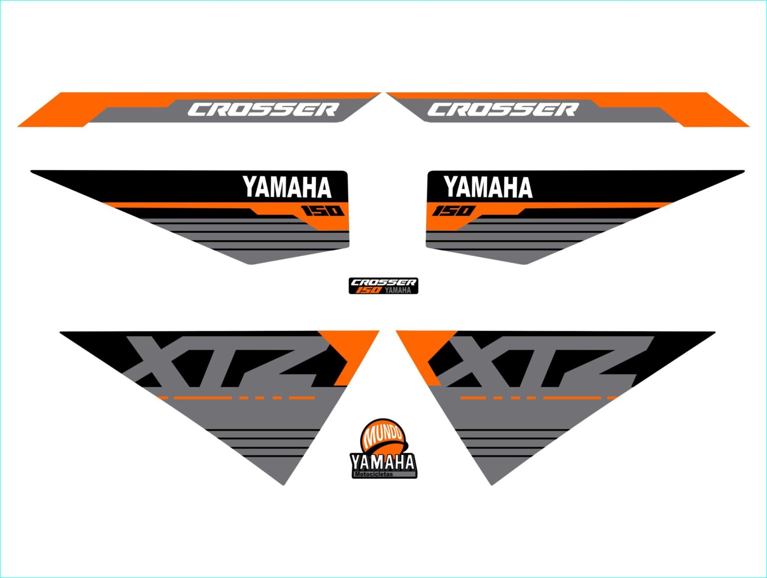 XTZ 150 PERSONALIZADA CROSSER NARANJA