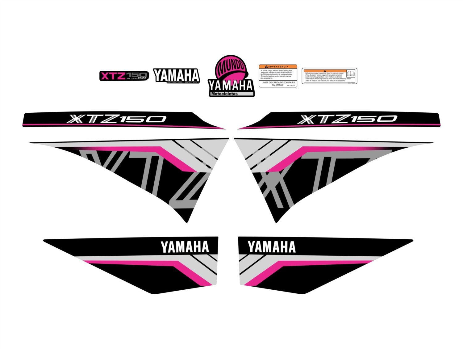XTZ 150 PERSONALIZADA TIPO 250 FUCSIA