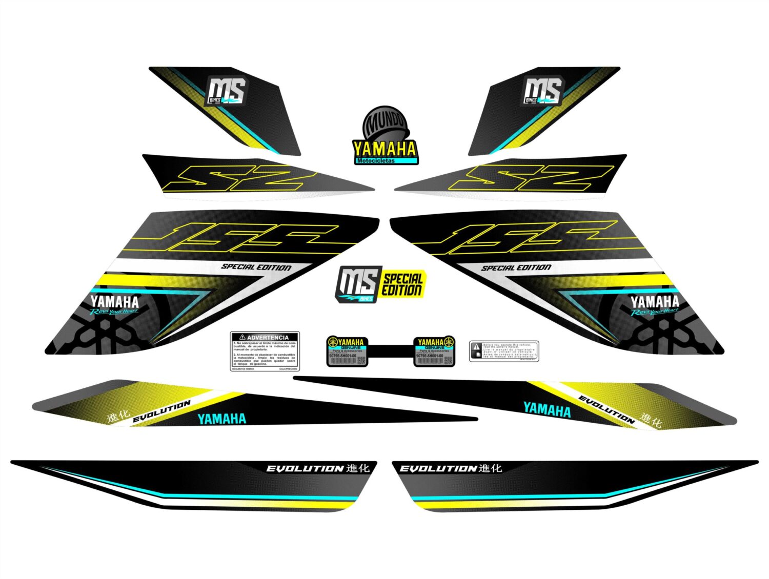 SZR EVOLUTION AMARILLO CYAN