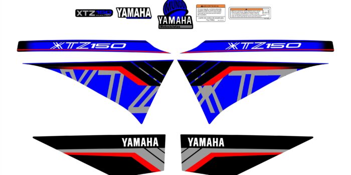 XTZ 150 PERSONALIZADA TIPO 250 AZUL