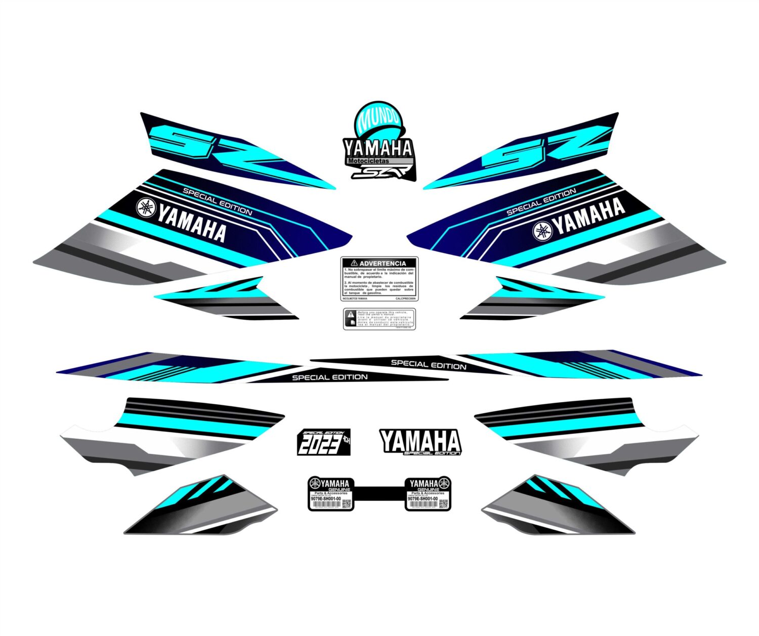 SZR EDICION LIMITADA YAMAHA SPORTS MENTA AZUL