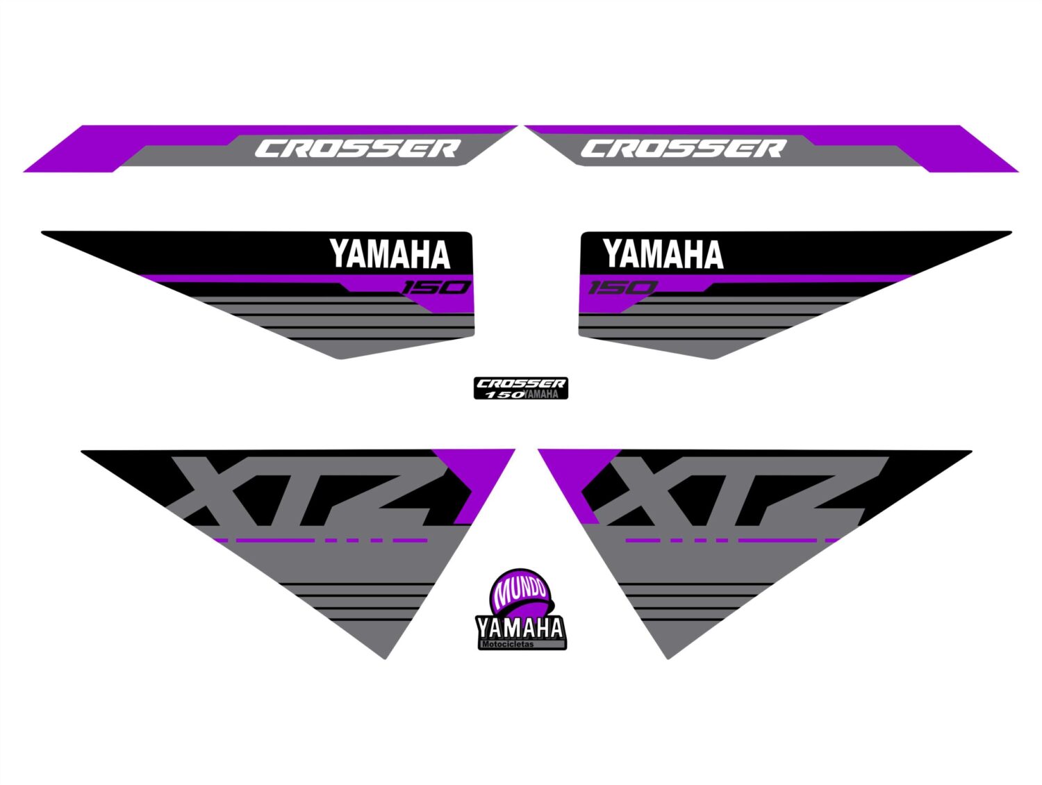 XTZ 150 PERSONALIZADA CROSSER MORADO
