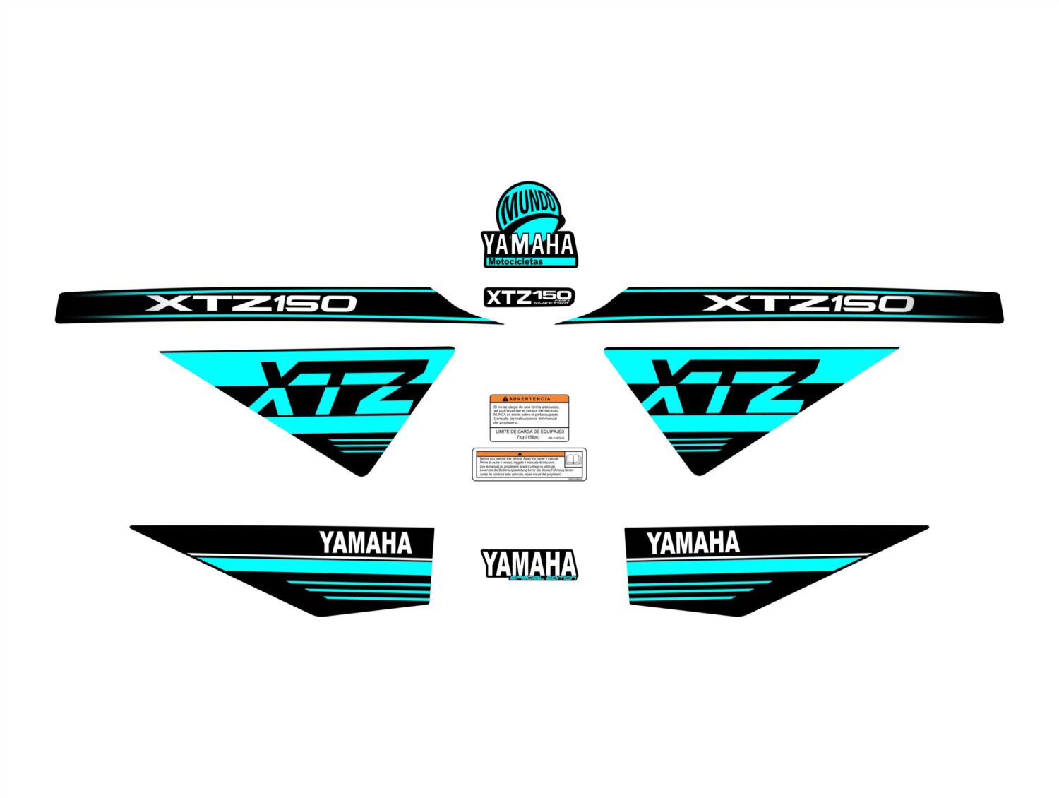XTZ 150 TIPO ORIGINAL 2021 CYAN