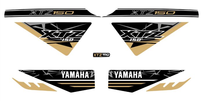 XTZ 150 PERSONALIZADA COBRA DORADO