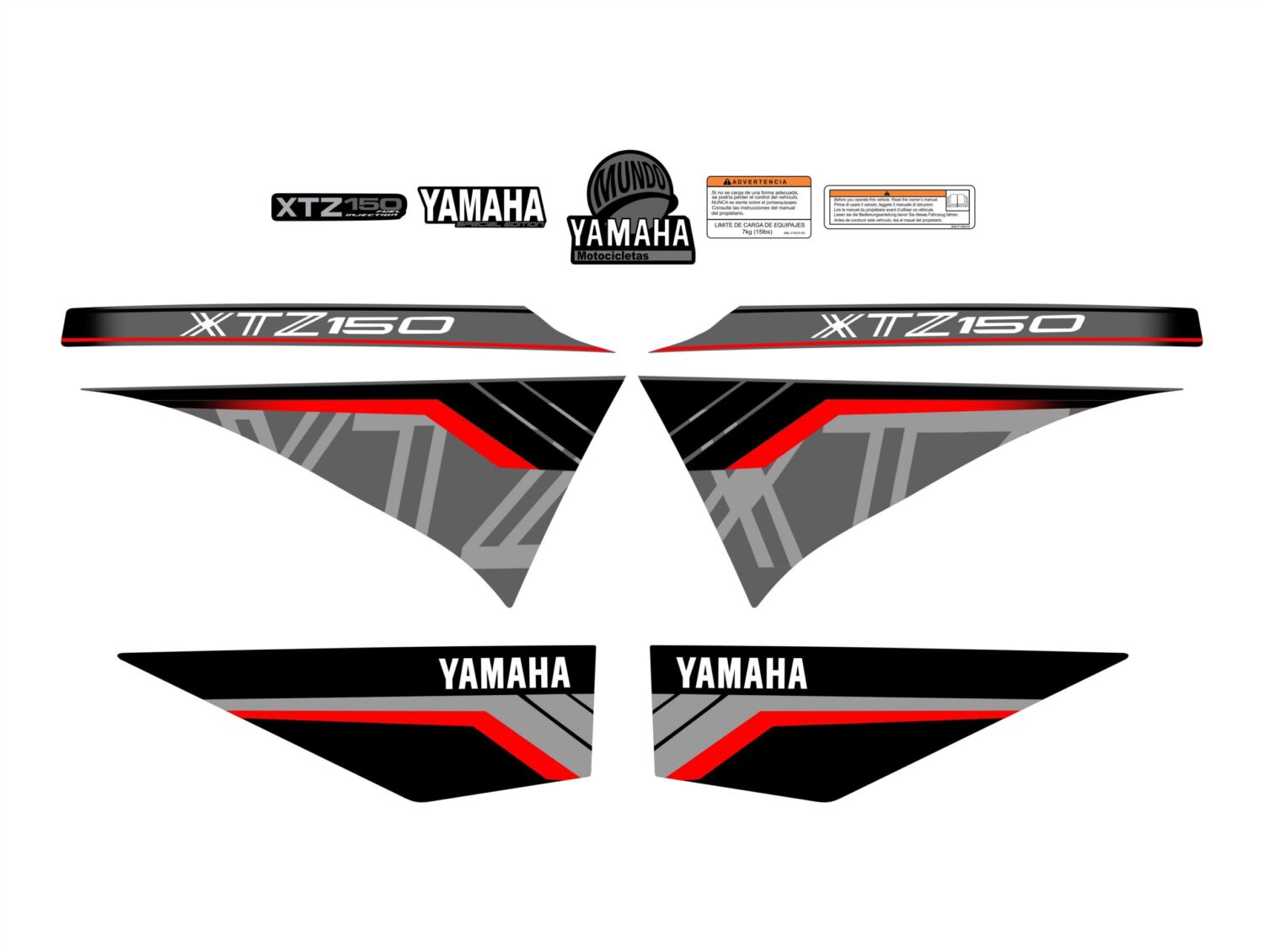 XTZ 150 PERSONALIZADA TIPO 250 GRIS ROJO