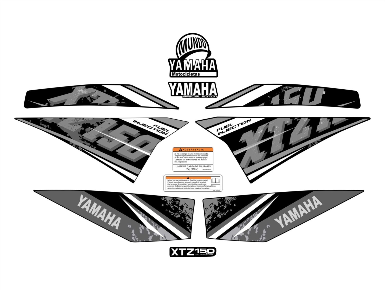 XTZ 150 TIPO ORIGINAL MODELO VIEJO BLANCO