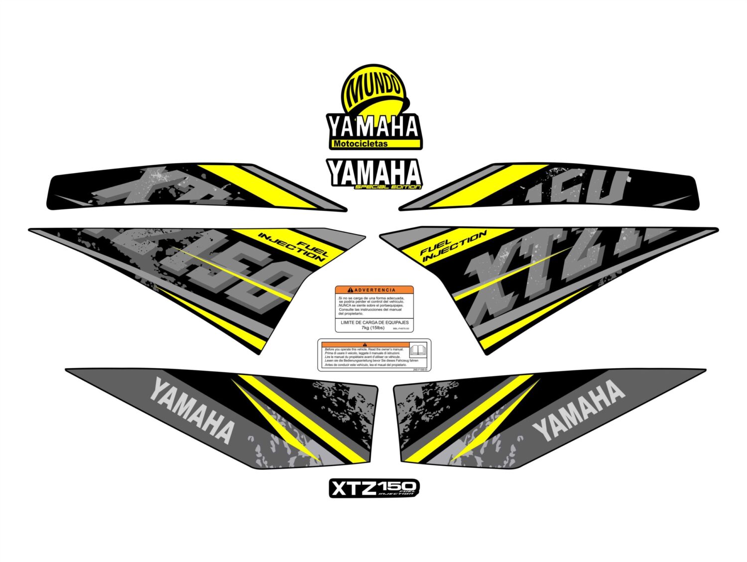 XTZ 150 TIPO ORIGINAL MODELO VIEJO AMARILLA