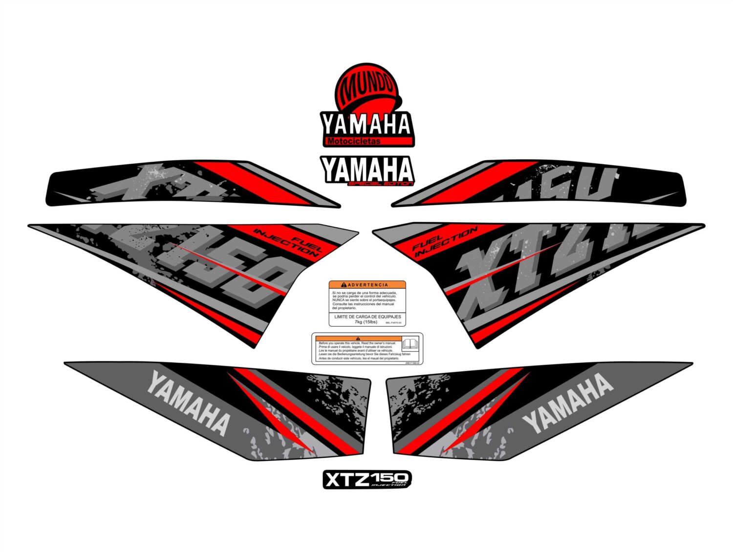 XTZ 150 TIPO ORIGINAL MODELO VIEJO ROJO